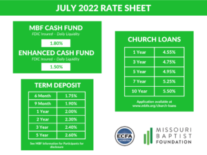 July 2022 Rate Sheet